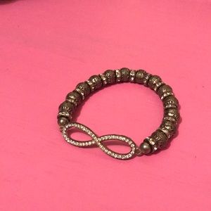 Silver infinity bracelet